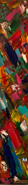 Peinture intitulée "Brisants" par Eliane Andlauer, Œuvre d'art originale, Acrylique Monté sur Panneau de bois