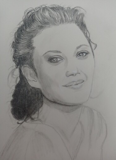 Drawing titled "Portrait "Marion Co…" by Eliane Debard Arnould, Original Artwork, Pencil