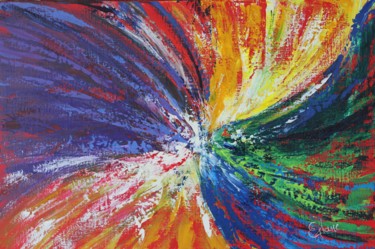 Painting titled "Energy- Expressioni…" by Eliane Ellie, Original Artwork, Acrylic