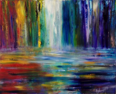 Painting titled "Water Fall- Impress…" by Eliane Ellie, Original Artwork, Acrylic