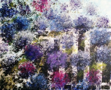 Peinture intitulée "Hydrangea Flowers i…" par Eliane Ellie, Œuvre d'art originale, Acrylique