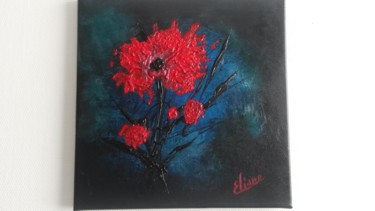 Painting titled "fleur.jpg" by Eliane Guennec, Original Artwork