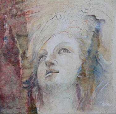 Painting titled "ELIANE MARQUE- Divi…" by Eliane Marque, Original Artwork, Oil