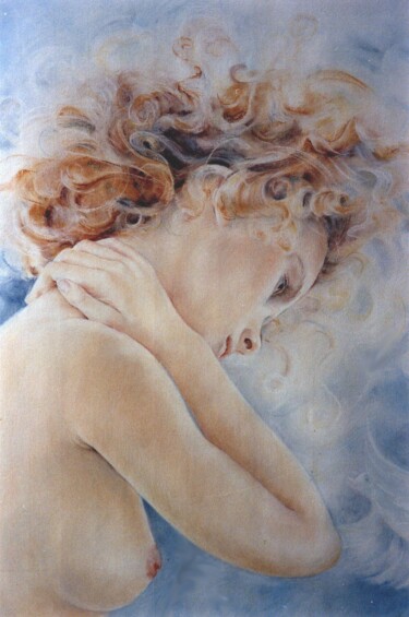 Painting titled "ELIANE MARQUE - L'e…" by Eliane Marque, Original Artwork, Oil