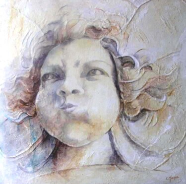 Peinture intitulée "ELIANE MARQUE - Le…" par Eliane Marque, Œuvre d'art originale, Huile
