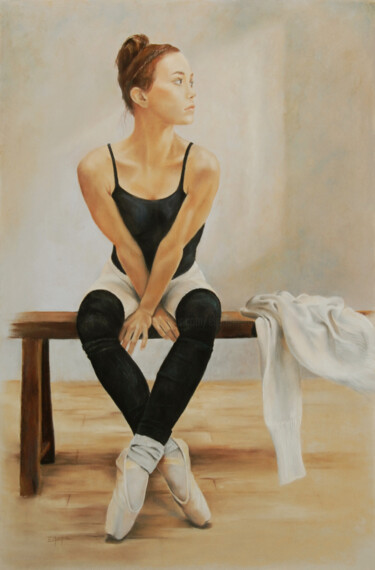 Painting titled "ELIANE MARQUE - La…" by Eliane Marque, Original Artwork, Pastel
