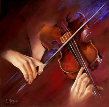 Pintura intitulada "ELIANE MARQUE - Gli…" por Eliane Marque, Obras de arte originais, Pastel