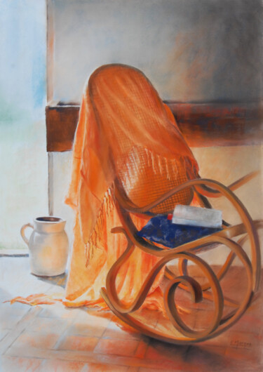 Pintura titulada "ELIANE MARQUE - L'a…" por Eliane Marque, Obra de arte original, Pastel