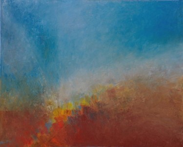 Painting titled "jubilation divine" by Eliane Ypersiel, Original Artwork, Oil