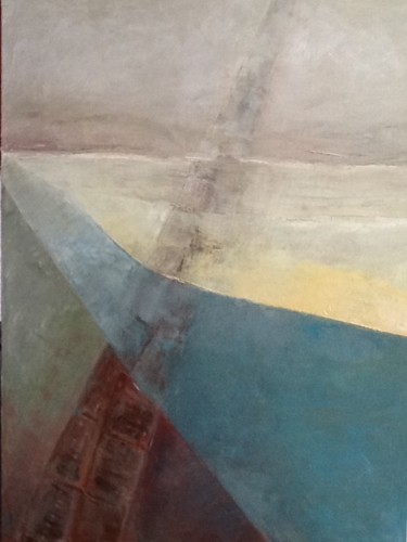 Peinture intitulée "Le chemin lumineux" par Eliane Ypersiel, Œuvre d'art originale, Huile Monté sur Châssis en bois