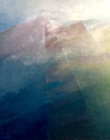 Картина под названием "Ascension" - Eliane Ypersiel, Подлинное произведение искусства, Масло Установлен на Деревянная рама д…