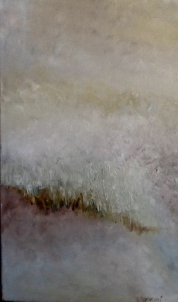 제목이 "Sérénité"인 미술작품 Eliane Ypersiel로, 원작, 기름 나무 들것 프레임에 장착됨