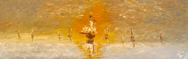 Pittura intitolato "NAVY AFTERNOON" da Elias Karagiannis, Opera d'arte originale, Acrilico