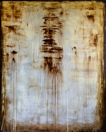 Schilderij getiteld "The Force I" door Elide Pizzini, Origineel Kunstwerk, Acryl Gemonteerd op Frame voor houten brancard