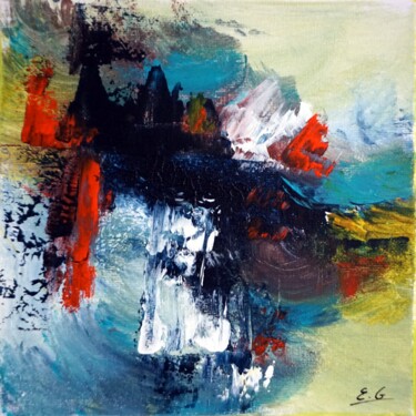 Painting titled "au-hasard-du-chemin…" by Eliette Gaurin, Original Artwork, Acrylic