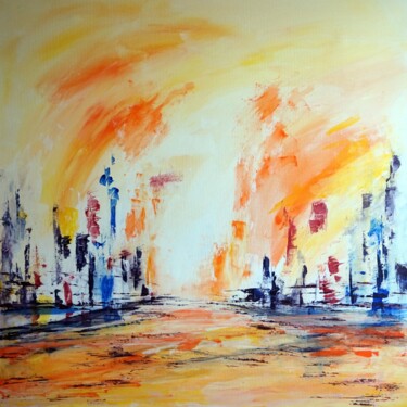 Painting titled "Epanouissement-et-p…" by Eliette Gaurin, Original Artwork, Acrylic