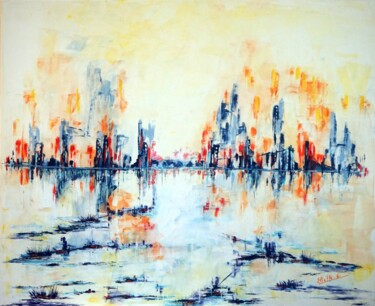 Painting titled "les-possibles-de-la…" by Eliette Gaurin, Original Artwork, Acrylic