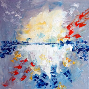 Картина под названием "emoi-colore" - Eliette Gaurin, Подлинное произведение искусства, Масло Установлен на Деревянная рама…