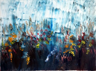 Painting titled "Dans le vent du pri…" by Eliette Gaurin, Original Artwork, Acrylic