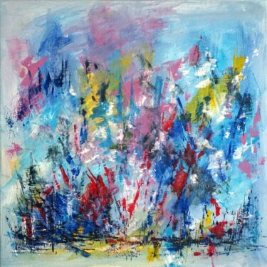 Painting titled "L'écriture d'un émoi" by Eliette Gaurin, Original Artwork, Acrylic