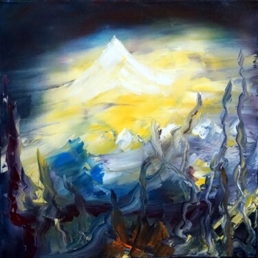 Painting titled "Interprétation litt…" by Eliette Gaurin, Original Artwork, Oil