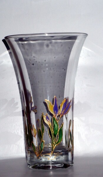 Artesanía titulada "Vase" por Eliette Gaurin, Obra de arte original