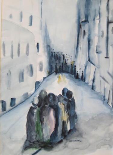 Painting titled "Le complot" by Eliette Graf, Original Artwork