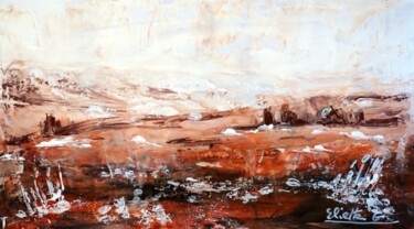 Estivale rouge 1 Peinture intitulée "Estivale rouge 1" par Eliette Gaurin, Œuvre d'art originale, Acrylique