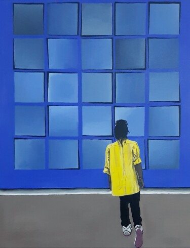 "Wide window" başlıklı Tablo Elif Yaman tarafından, Orijinal sanat, Akrilik Ahşap Sedye çerçevesi üzerine monte edilmiş