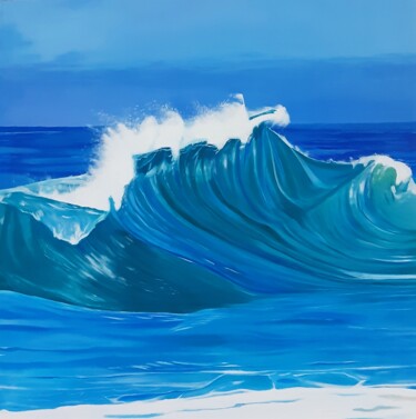 "Wave" başlıklı Tablo Elif Yaman tarafından, Orijinal sanat, Akrilik Ahşap Sedye çerçevesi üzerine monte edilmiş