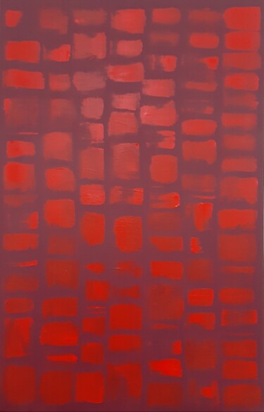 "Only Red" başlıklı Tablo Elif Yaman tarafından, Orijinal sanat, Akrilik Ahşap Sedye çerçevesi üzerine monte edilmiş
