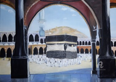 Картина под названием "Mekka" - Elif Art, Подлинное произведение искусства, Акрил
