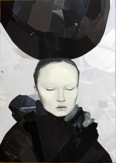 Collages getiteld "night" door Elina Evstig, Origineel Kunstwerk, Collages