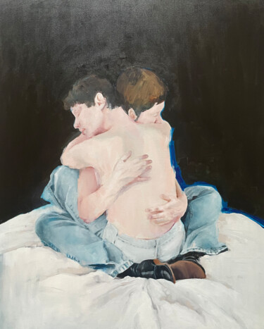 Pittura intitolato "if i were you" da Elina Evstig, Opera d'arte originale, Olio