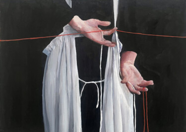 Pittura intitolato "apron" da Elina Evstig, Opera d'arte originale, Olio