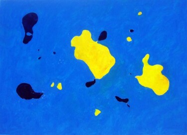 Peinture intitulée "Europe blue" par Elīna Lazdiņa, Œuvre d'art originale