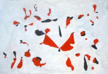 Painting titled "white" by Elīna Lazdiņa, Original Artwork, Oil