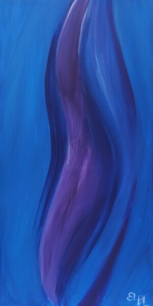 Painting titled "Under water" by Elina Plehanova, Original Artwork, Acrylic