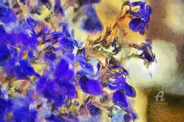 Цифровое искусство под названием "Flowers#4" - Elina Geyer, Подлинное произведение искусства, Цифровая живопись