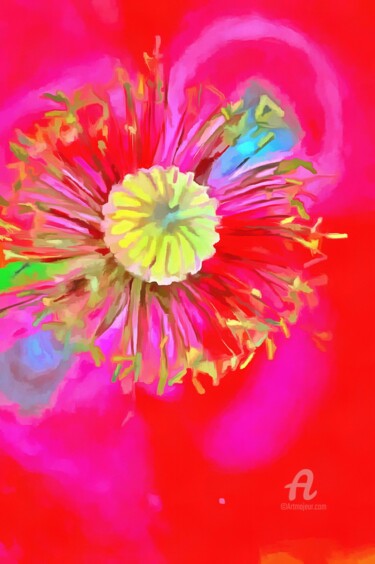 Digital Arts titled "Flowers" by Elina Geyer, Original Artwork, Digital Painting