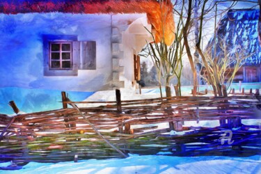 Arte digitale intitolato "SNOW" da Elina Geyer, Opera d'arte originale, Pittura digitale