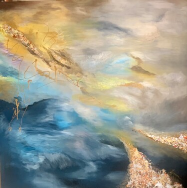 Картина под названием "Sky" - Elionore Bayram, Подлинное произведение искусства, Акрил