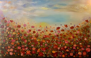 Painting titled "Spring" by Elionore Bayram, Original Artwork, Acrylic