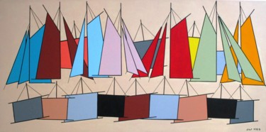 Bord de mer Peinture intitulée "Bord de mer" par Nyls Eliot, Œuvre d'art originale, Acrylique