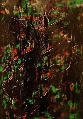 Painting titled "Deep Night" by Elisa Albert, Original Artwork