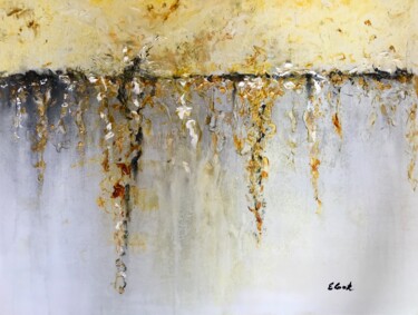 Pittura intitolato "Tears of Gold" da Elisa Cook, Opera d'arte originale, Olio