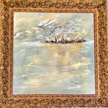 Painting titled "Once Upon a Golden…" by Elisa Cook, Original Artwork, Acrylic