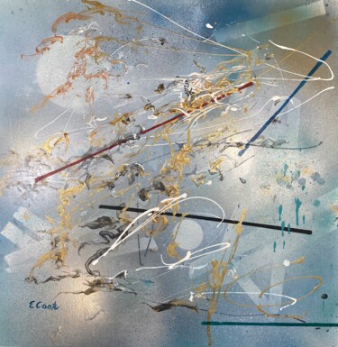 Malerei mit dem Titel "Cosmos" von Elisa Cook, Original-Kunstwerk, Acryl