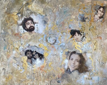 Collages intitolato "Family Matters" da Elisa Cook, Opera d'arte originale, Acrilico