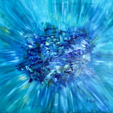 Картина под названием "The Big Bang I" - Elisa Cook, Подлинное произведение искусства, Акрил
